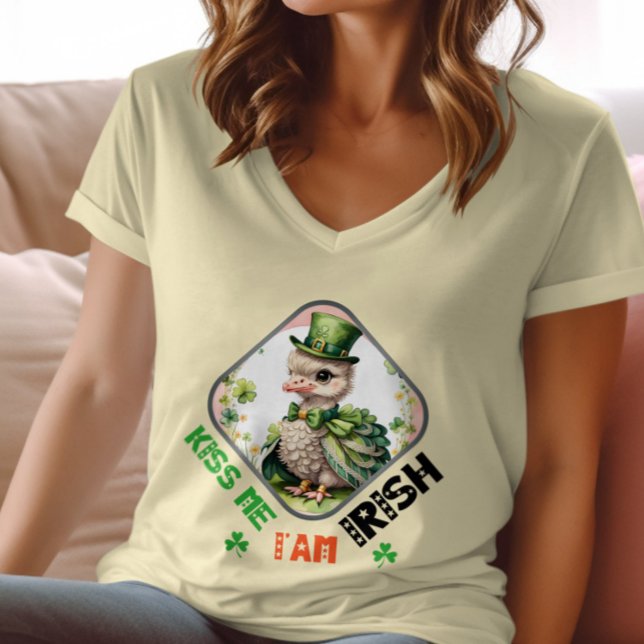 Kuss mich, ich bin Irin - Leprechauns Spaß-Pot T-Shirt (Von Creator hochgeladen)