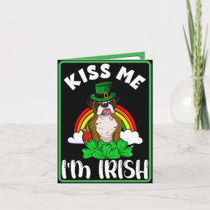 Küss mich, ich bin irisch, Lustiger St. Patricks T Feiertagskarte