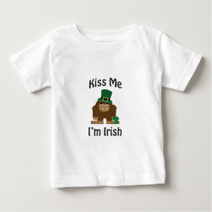 Küss mich, ich bin irischer Bigfoot Baby T-shirt