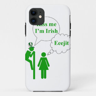 Kuss mich, ich bin, irisches Toilettenschild Case-Mate iPhone Hülle