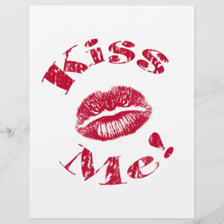 Küss mich! Rote Lippen