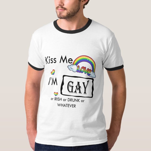 Kuss mich T-Shirt (Vorderseite)
