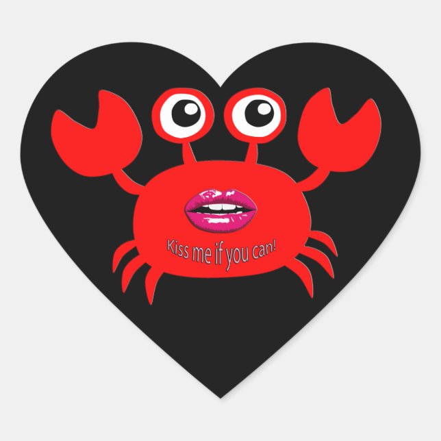 Küss mich, wenn du kannst! Aufkleber (Vorderseite)