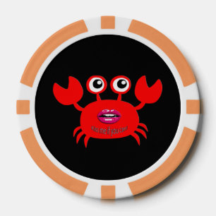 Küss mich, wenn du kannst! Poker-Chips, Orange-Sol Pokerchips