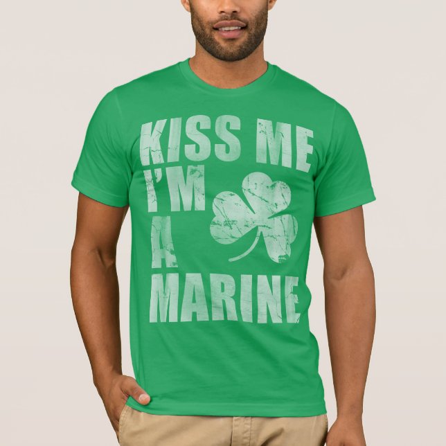 Kuss mir, ich bin ein Marine T-Shirt (Vorderseite)