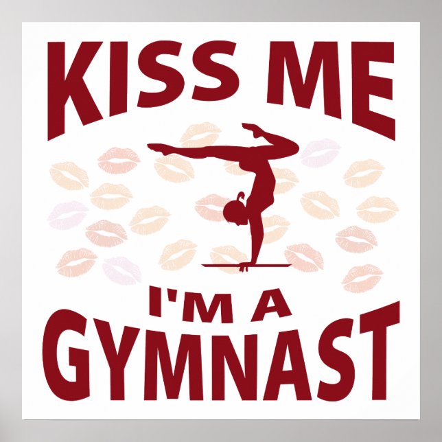 Küss mir, ich bin Gymnast Poster (Vorne)