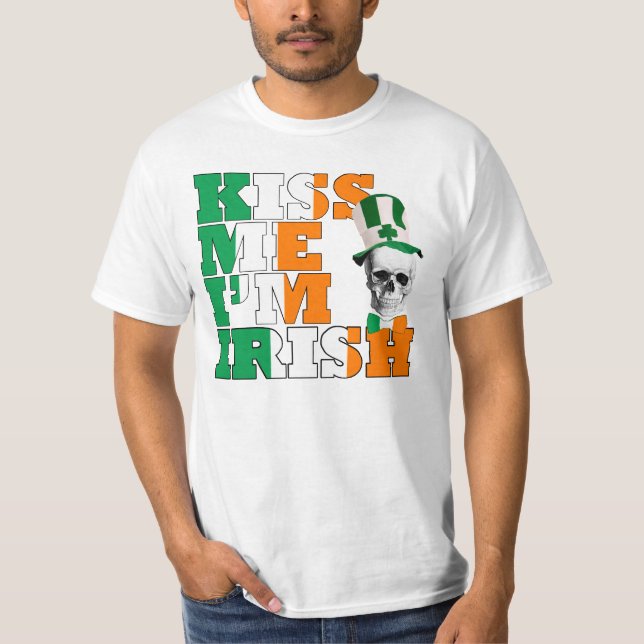 Kuss mir, ich bin irisch T-Shirt (Vorderseite)