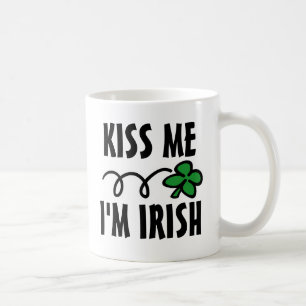 Kuss mir, ich bin irische St. Patricks Day Tasse m