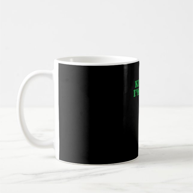 Kuss mir, ich bin irisches Kleeblatt, St Patricks  Kaffeetasse (Links)