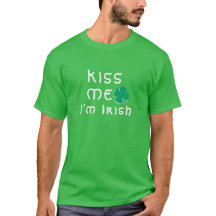 Küss mir, ich bin Irish Lucky Clover Kleeblatt Gre