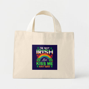 Kuss mir trotzdem irisch Spaß Design-63942 Mini Stoffbeutel
