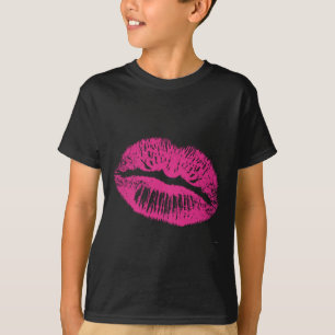 Kuss, rosa Lippen T-Shirt