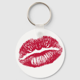 Kuss, rote Lippen Schlüsselanhänger