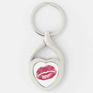Kuss, rote Lippen Schlüsselanhänger