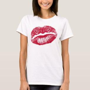 Kuss, rote Lippen T-Shirt