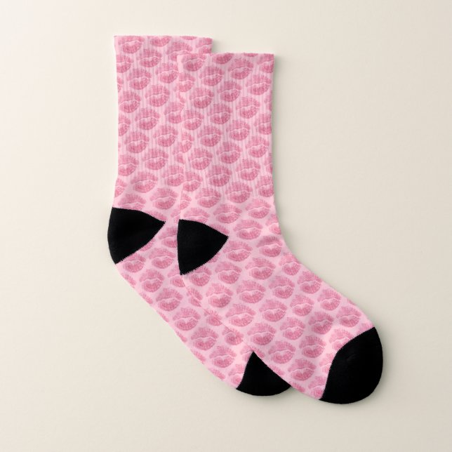 Kuss-Socken-fertigen niedliche rosa Kuss-Socken Socken (Paar)