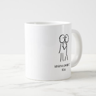Kuss-Tasse - Liebe-Illustration Jumbo-Tasse