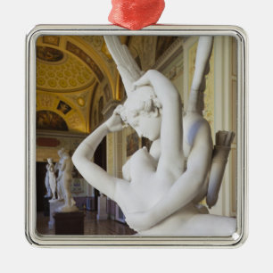 Kuss von Amor und Psyche, von Antonio Canova Ornament Aus Metall