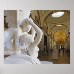 Kuss von Amor und Psyche, von Antonio Canova Poster