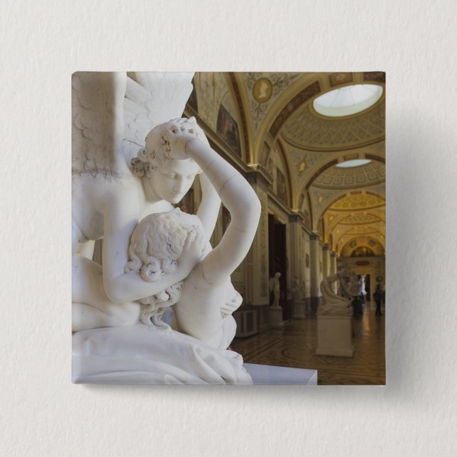 Kuss von Cupid und Psyche, von Antonio Canova Button (Vorderseite)