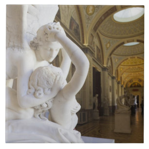 Kuss von Cupid und Psyche, von Antonio Canova Fliese