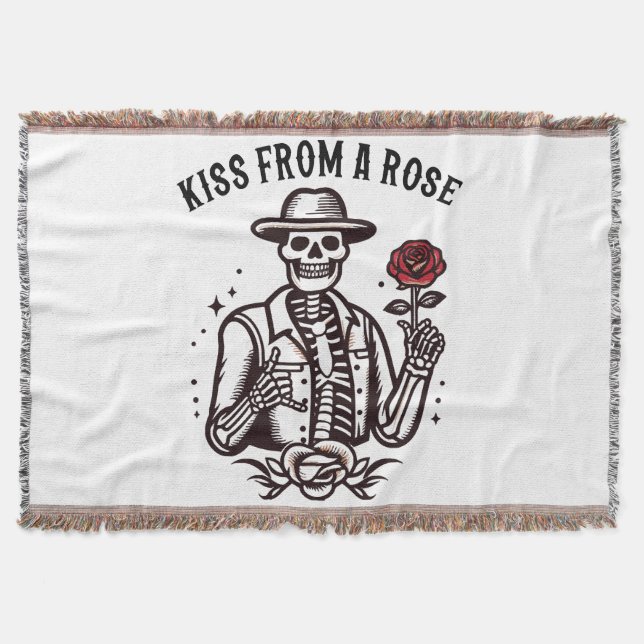 Kuss von einer Rose Decke (Vorderseite)