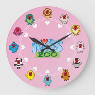 Kuss-Zoo Große Wanduhr