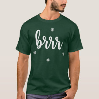 Küsschen Winter brrr mit Schneeflocken Freunden T-Shirt