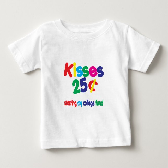 KÜSSE 25 Cent-… Uni-Kapital Baby T-shirt (Vorderseite)