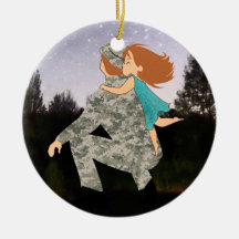 Küsse für Vati-Weihnachtsverzierung