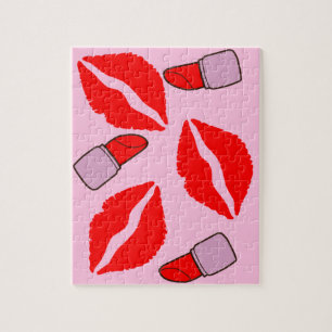 Küsse und Lippenstifte Puzzle