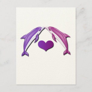 Küssen der Delphin-Einladung Einladung