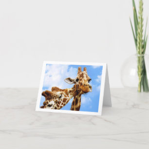 Küssen der Giraffen Karte
