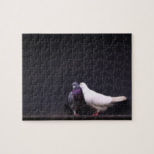 Küssen der Liebe-Vögel Puzzle