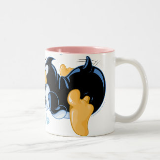 Küssen der Penguins-Kaffee-Tasse Zweifarbige Tasse