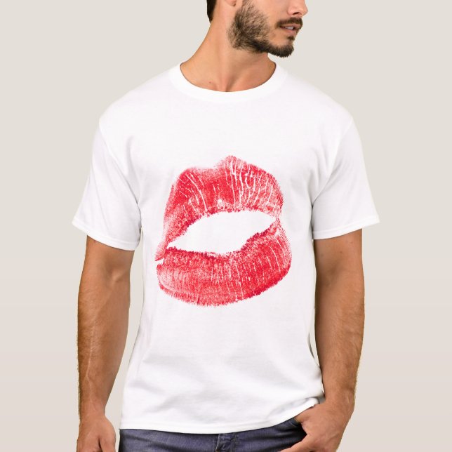 Küssen der roten Lippen T-Shirt (Vorderseite)