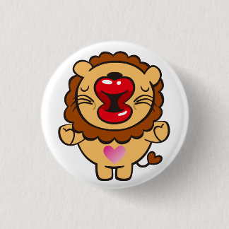 Küssen des Löwen Button