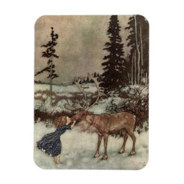 Küssen einer Rentiernase Magnet