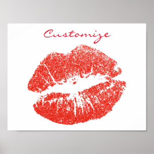 Küssen Rote Lippen Thunder_Cove Poster