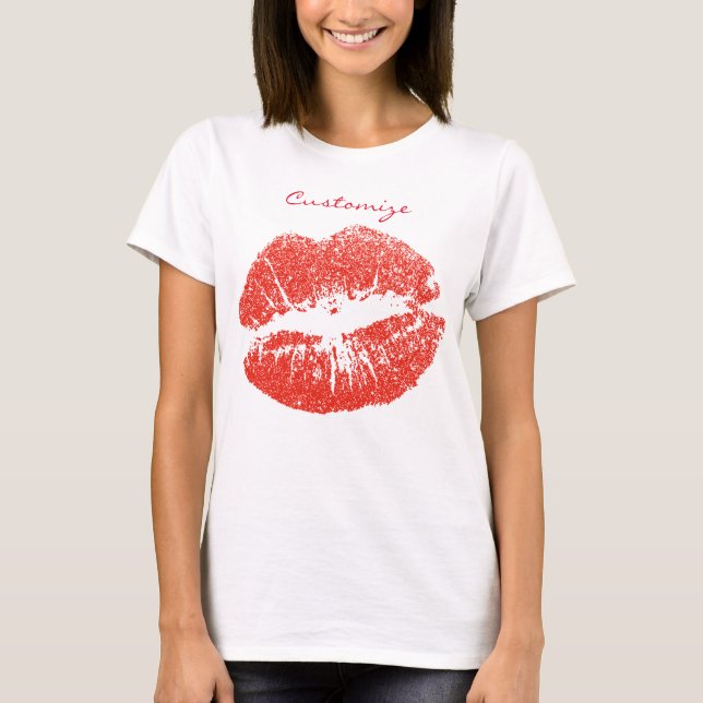 Küssen Rote Lippen Thunder_Cove T-Shirt (Vorderseite)