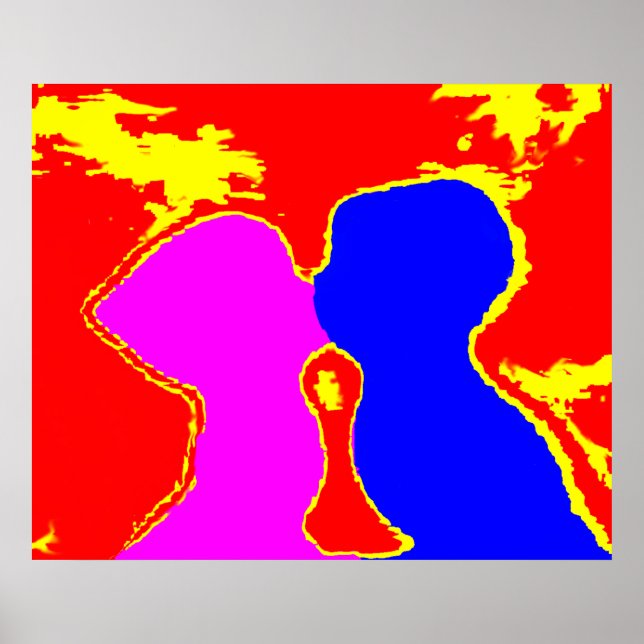 Küssen Sie die MUSEUM Zazzle Geschenke Poster (Vorne)
