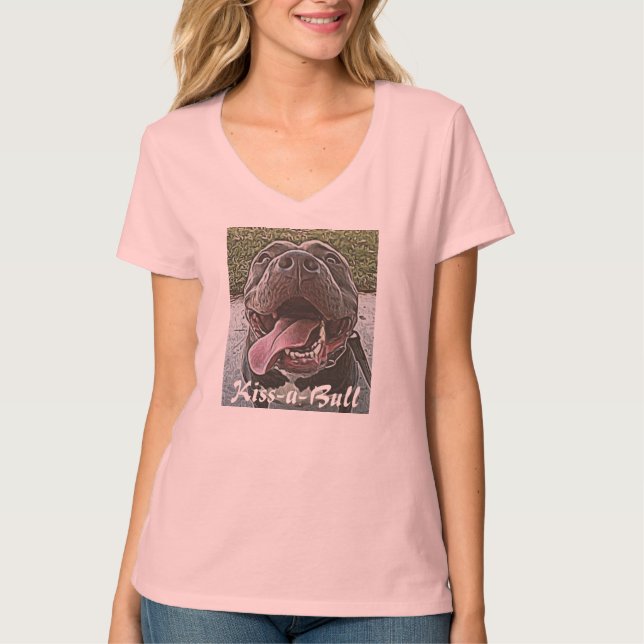 Küssen Sie einen Stier-T - Shirt (Vorderseite)
