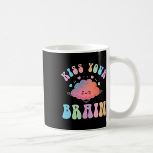 Küssen Sie Ihr Gehirn Retro Autismus Bewusstsein S Kaffeetasse