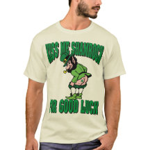 Küssen Sie mein Kleeblatt für viel Glück