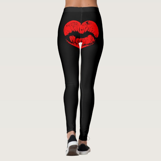Küssen Sie meine Hintern-Leggings Leggings (Rückseite)