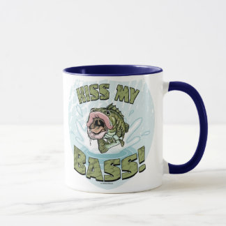 Küssen Sie meinen großen Mund-Fisch-Bass-Gang Tasse