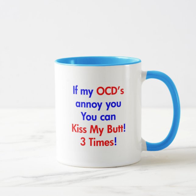 Küssen Sie meinen Hintern!  3mal! Tasse (Rechts)
