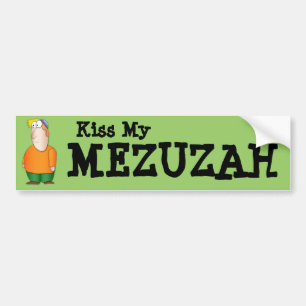 Küssen Sie meinen Mezuzah Autoaufkleber