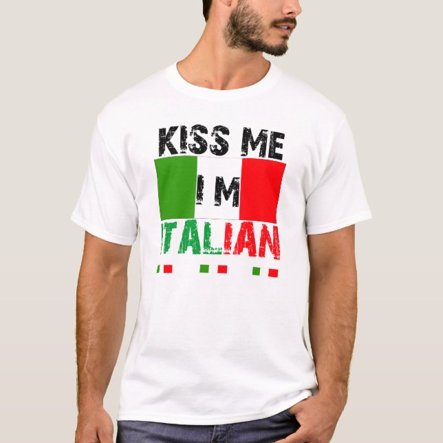 Küssen Sie mich auf italienisch T-Shirt (Vorderseite)