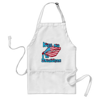Küssen Sie mich, den ich amerikanische Produkte Schürze